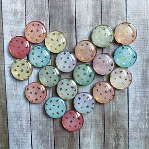 Sherbet Sky Magnets. Set of 6.